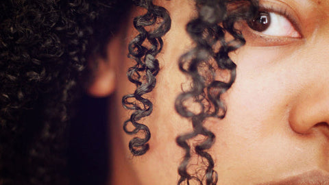 African American Woman Wearing Curls