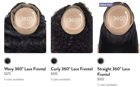 360 lace frontals