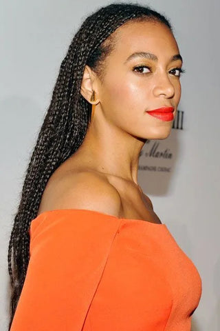 solange celebrity hairstyle