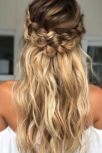 Bohemian wedding hairstyle