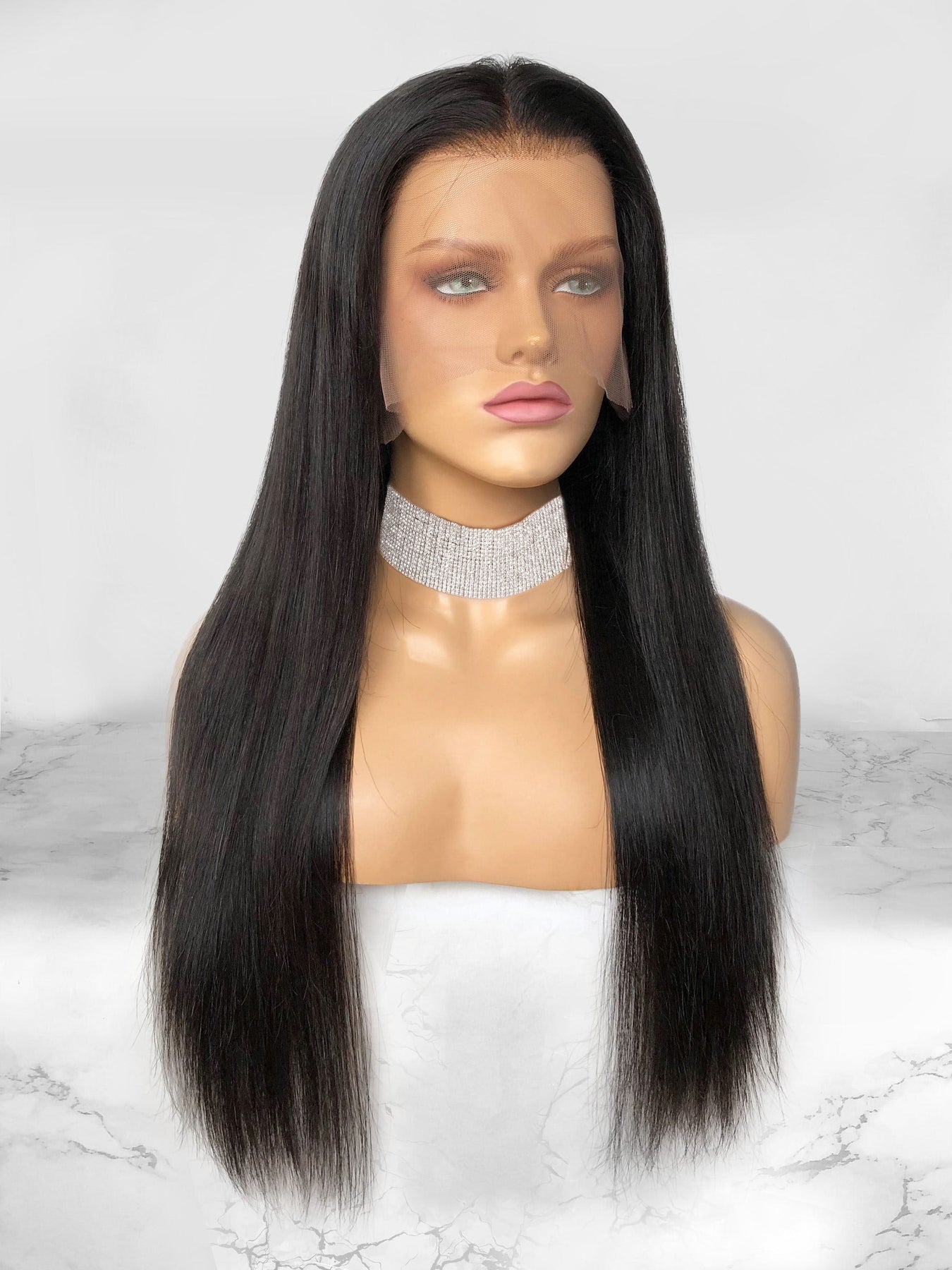 Straight Full Lace Wig Virgin Human Hair Perfect Locks 