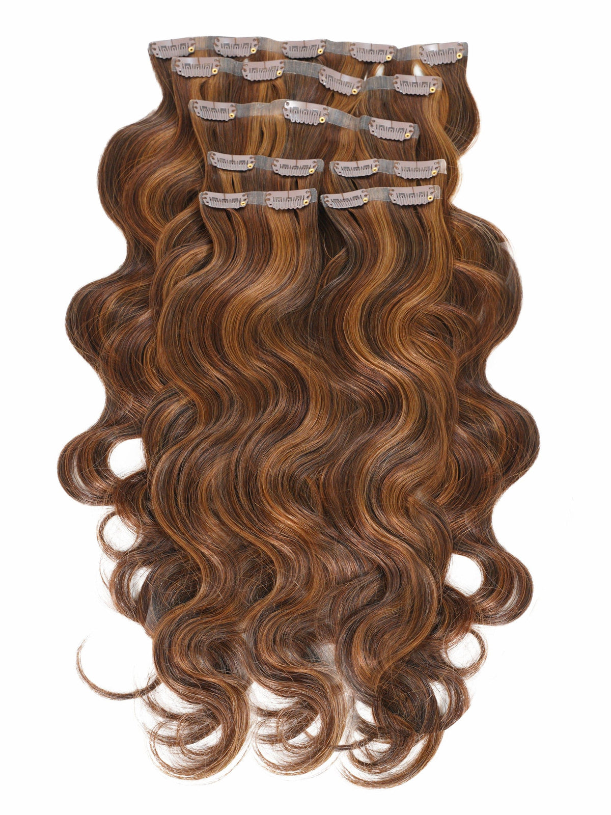 Wavy Seamless Clip-In Hair Extensions | 7 Piece Set – Perfect Locks