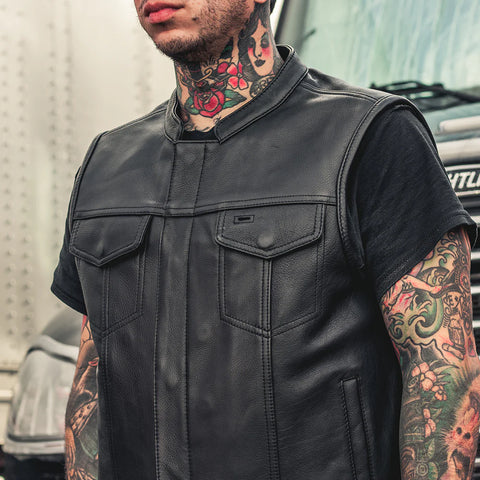 Men's Leather Vests