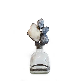 Stunning Blue Calcite Geode-Inspired Bottle