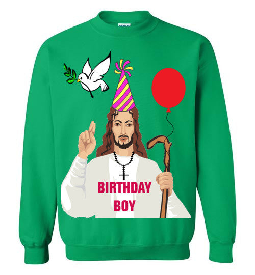 hengel schildpad gas Jesus Birthday Boy - Ugly Christmas Sweatshirt – Bring Me Tacos