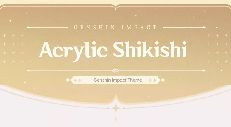 Genshin Impact Theme Acrylic Shikishi Art Board