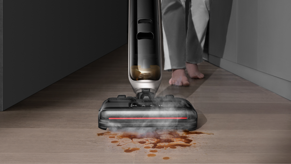 The Revolution Microfiber Spin Mop System | Hardwood, Tile, Marble, and  Laminate Floor Cleaner | Wet and Dry Usage | 360° Spinning Action | Machine