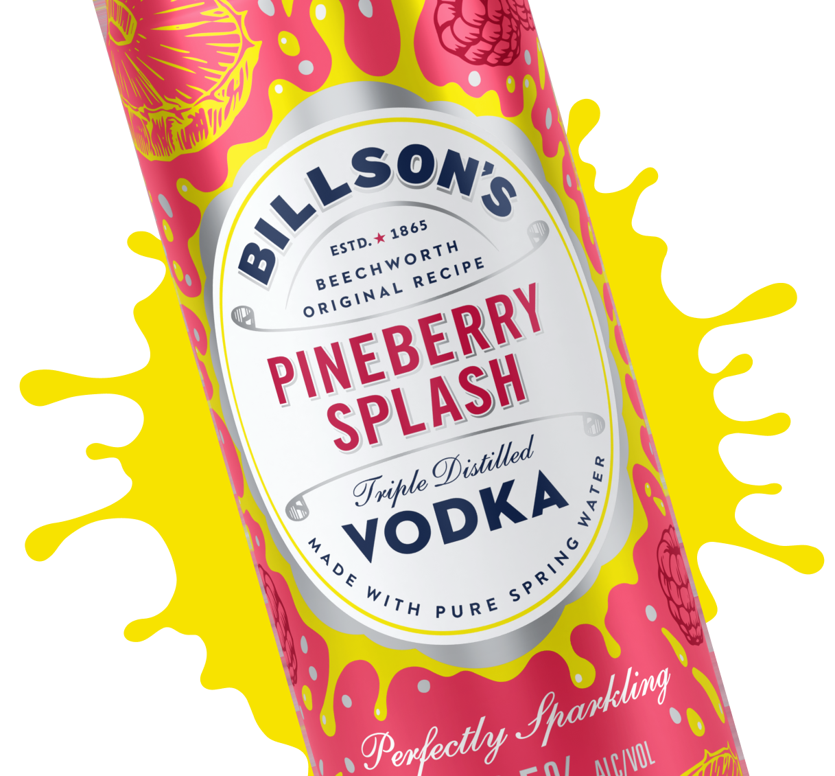 Premixed Vodka with Pineberry Splash