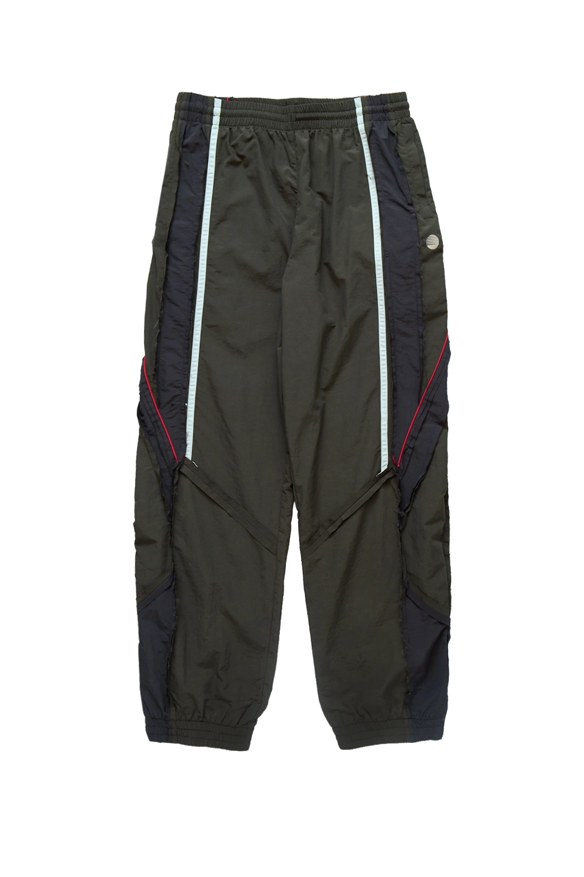 Martine Rose Layered Track Pant Green In Black