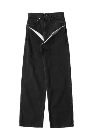 Y/Project Cut Out Jeans Black - ESSXNYC