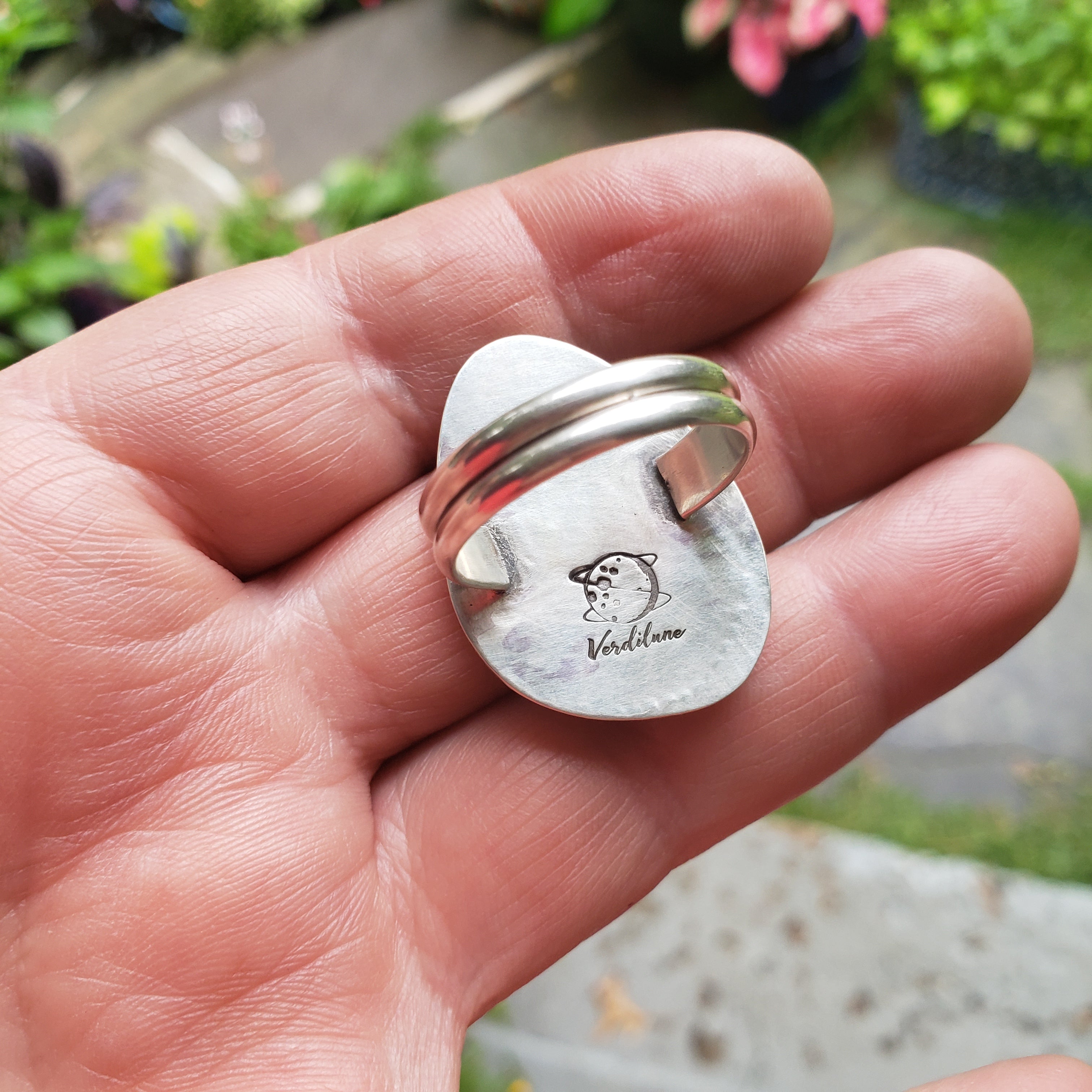 Rose Cut Carnelian Ring in Sterling Silver Size 10.75