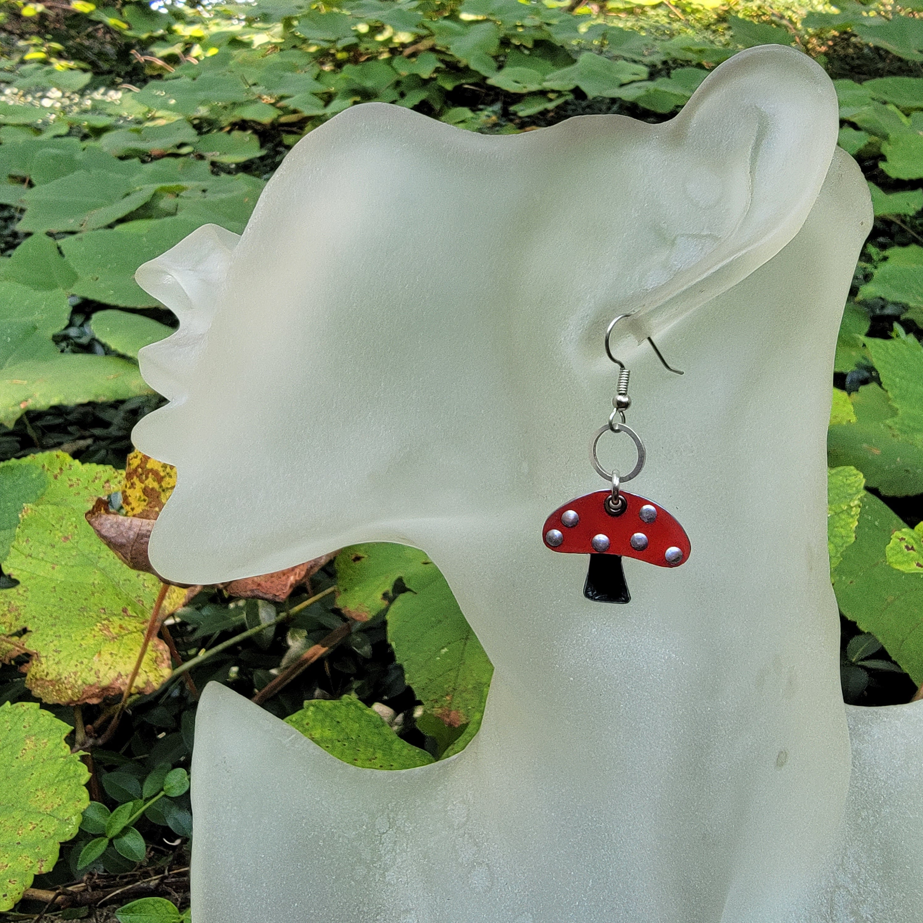 The Happy Scrappy Toadstool Collection - Repurposed Tin Jewelry