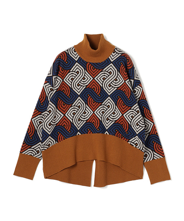 Wool/Nylon Dolman Knit Sweater NAVY