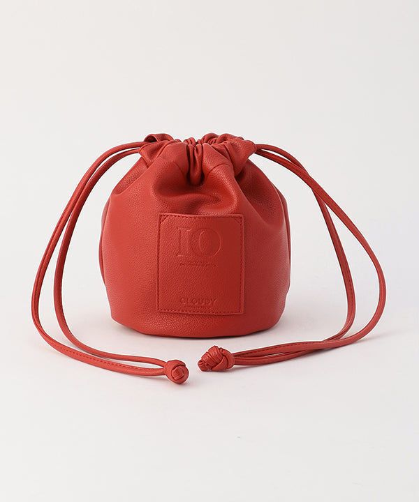 Fake Leather Drawstring Bag GREIGE | Bag | CLOUDY official mail