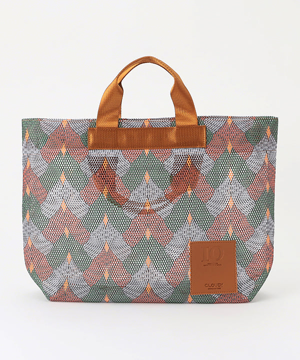 African Textile Mesh Tote Bag(Medium) BROWN | バッグ | CLOUDY公式 