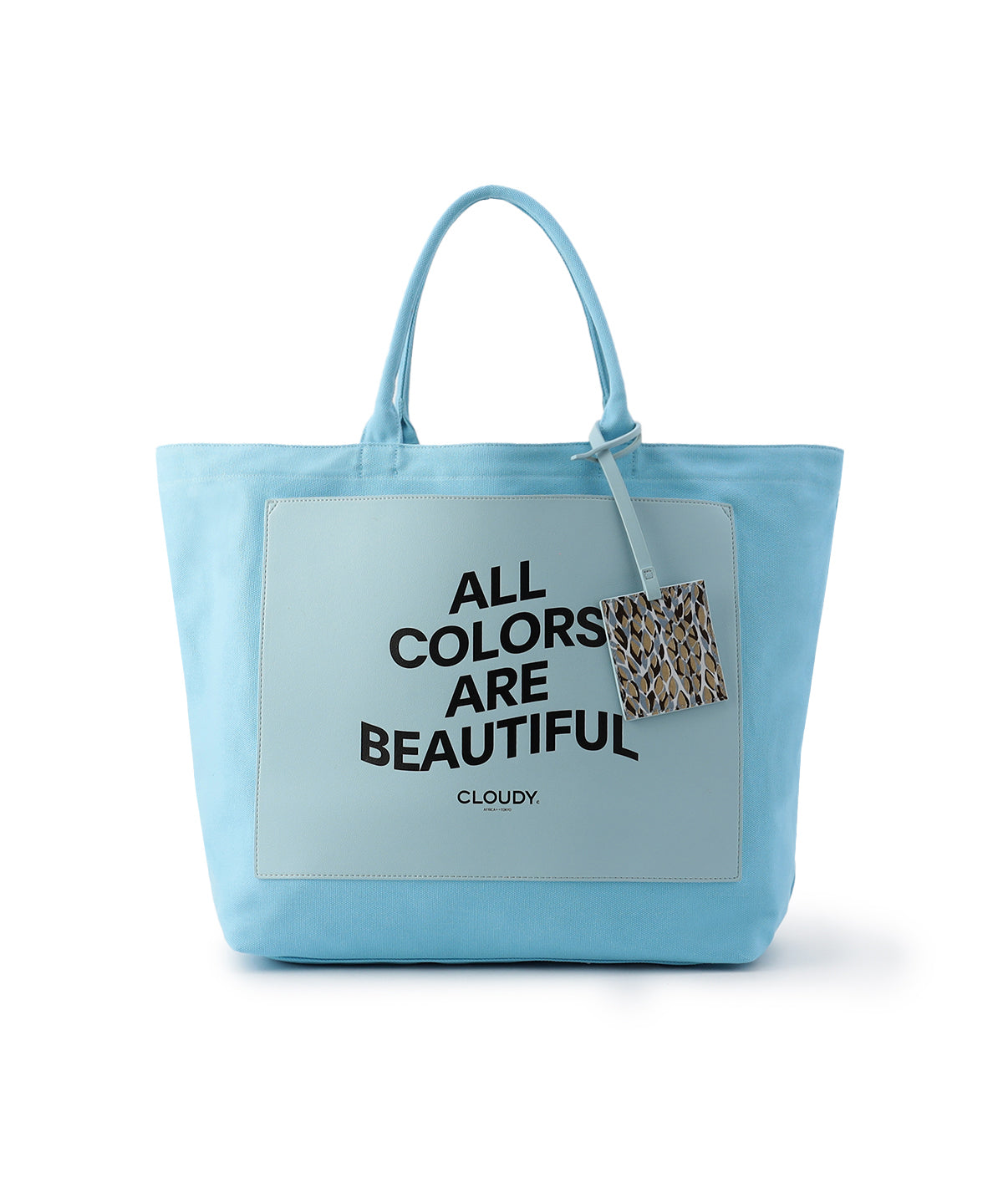 everyone nylon logo tote bag トート ブルー-