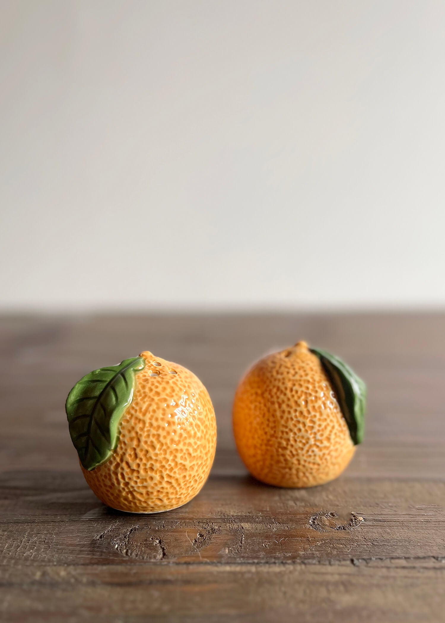 Orange Salt and Pepper Shakers