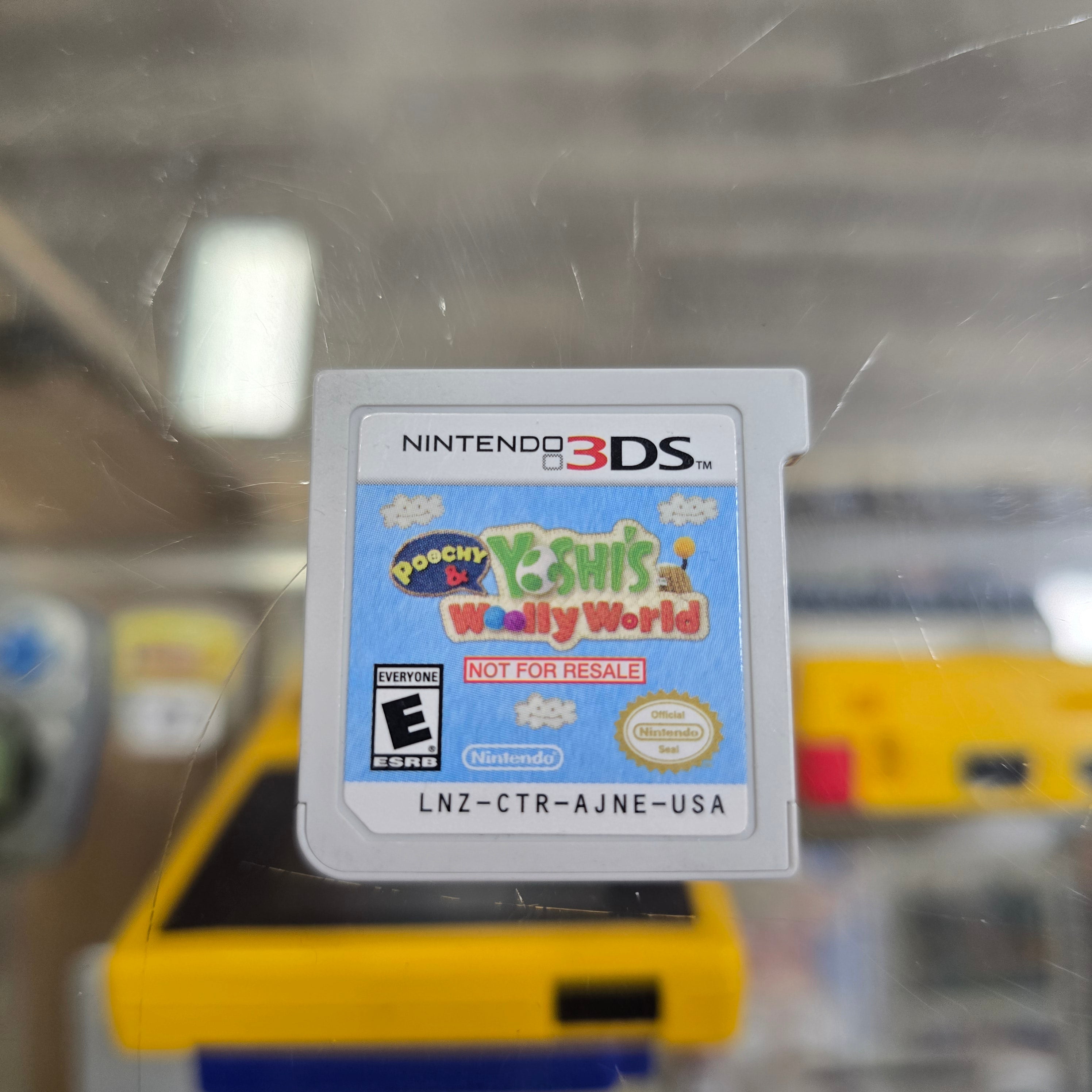 Poochy & Yoshi's Woolly World Not For Resale Demo Cart Nintendo 3DS