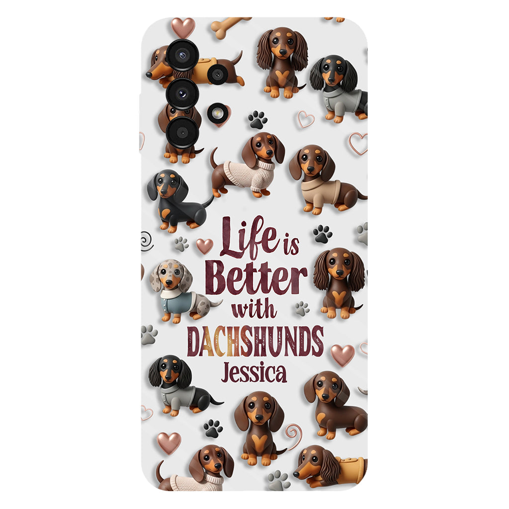 Just A Girl Who Loves Dogs - Personalized Dog Full Print Phone Case