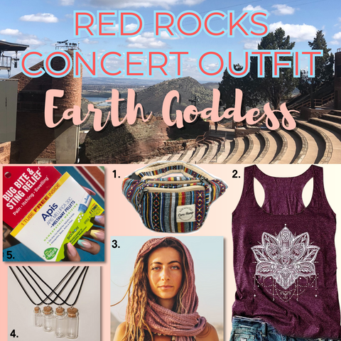 Red Rocks Concert Outfit Earth Goddess
