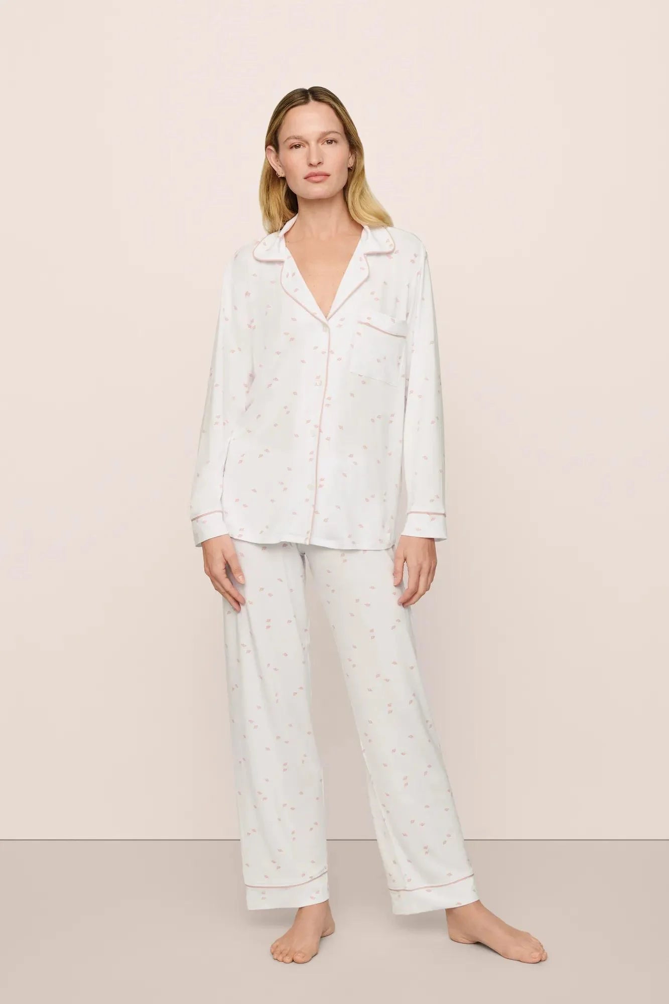 GISELE PRINTED TENCEL MODAL LONG PJ SET