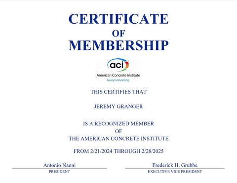American Concrete Institute Member