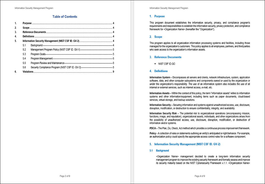 NIST-Information Security Management Program