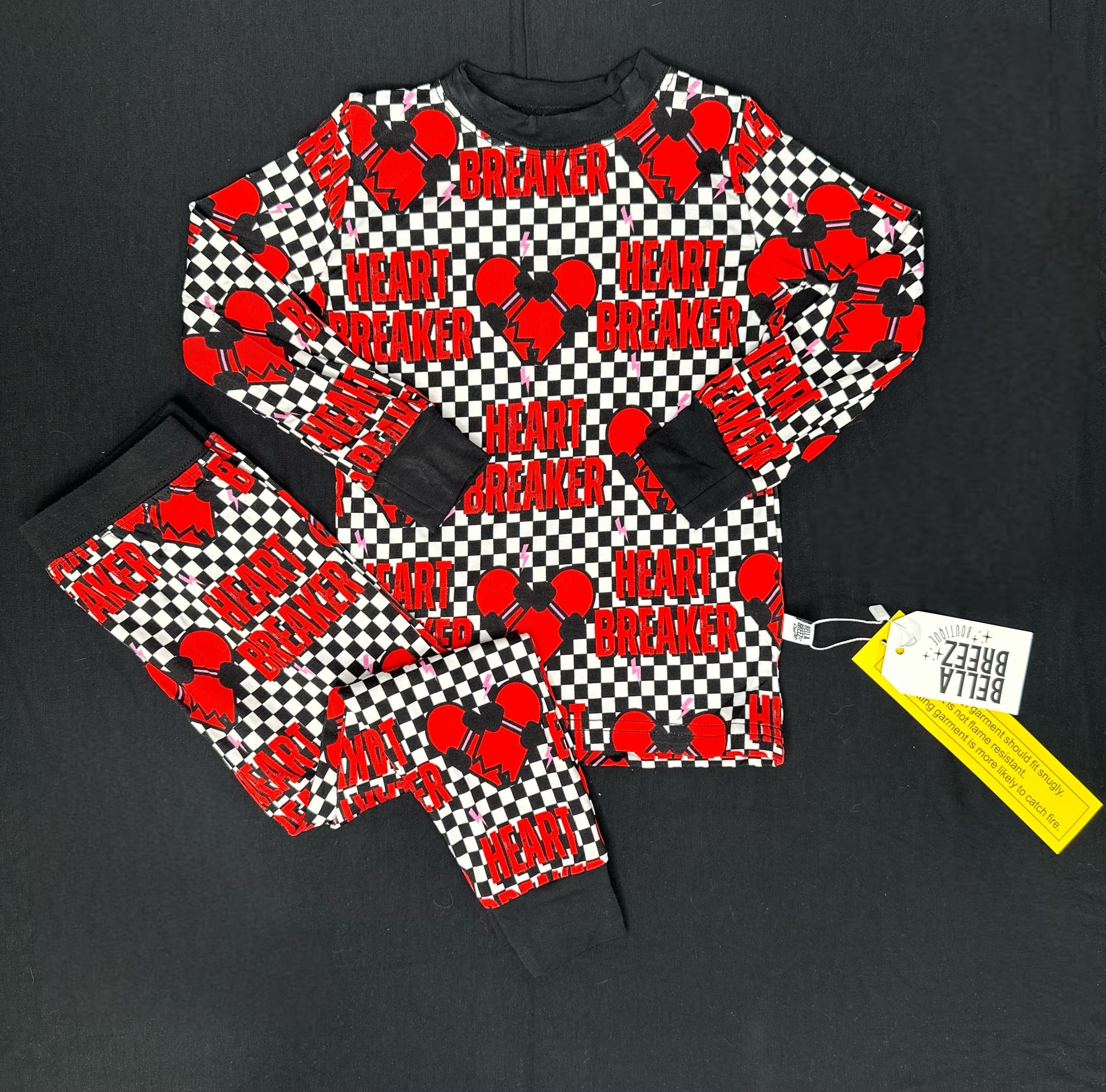 Checkered Heart Breaker Bamboo Set -DS