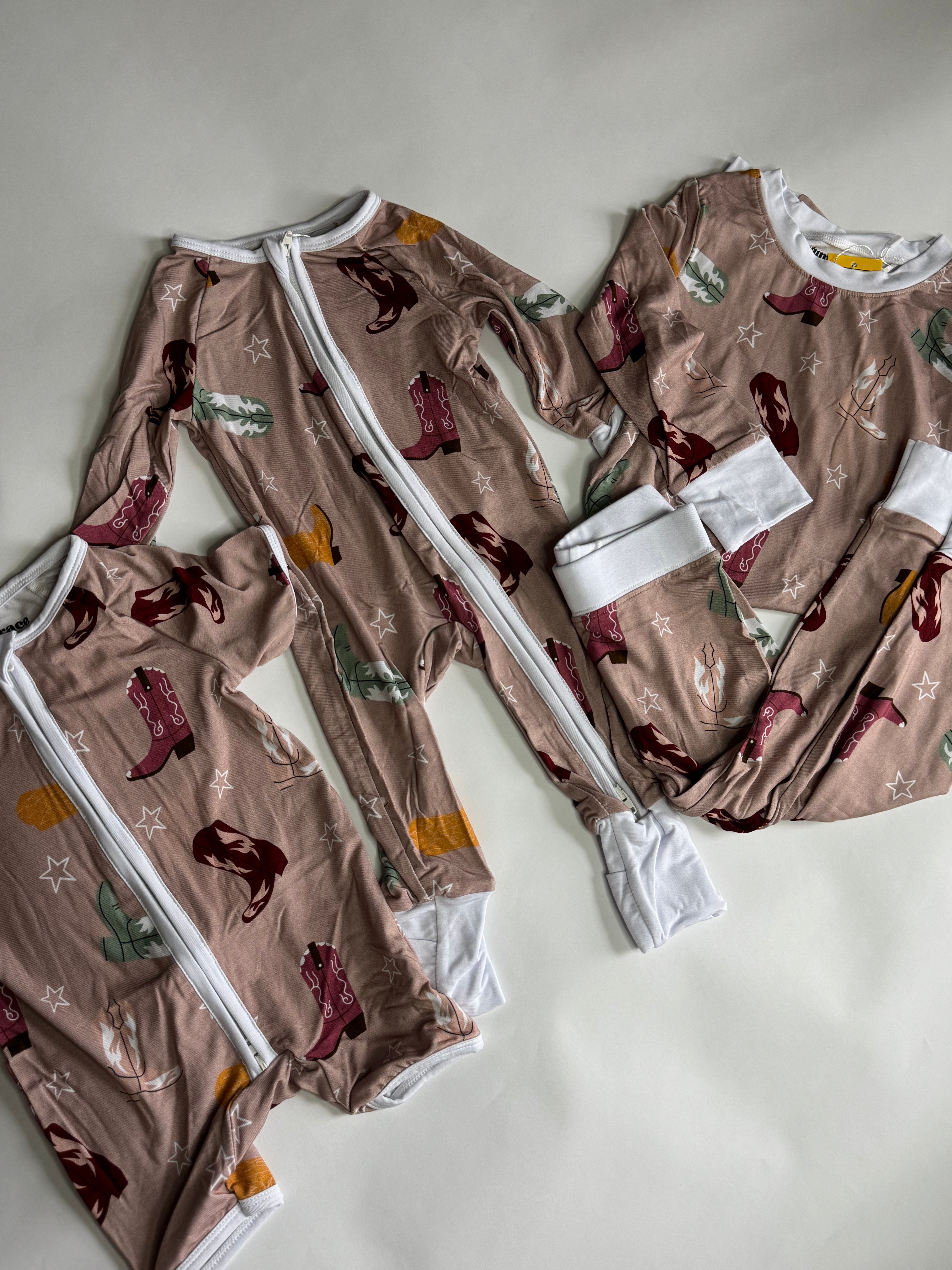 Cowgirl Boots Bamboo Toddler Set -DS