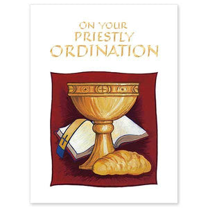 Sur Votre Carte De Felicitations Pour L Ordination Sacerdotale Unique Catholic Gifts