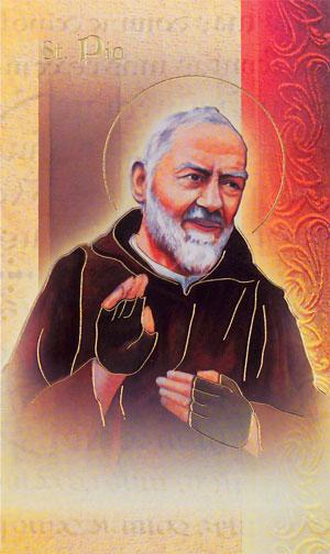 Tarjeta de biografía de St. Padre Pio – Unique Catholic Gifts