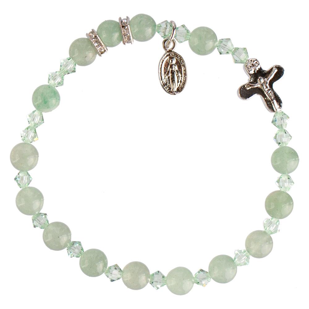 Genuine Green Jade Rosary Bracelet (6mm) – Unique Catholic Gifts