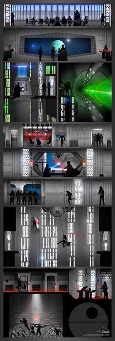 A New Hope Death Star artwork by artist Jason Christman.