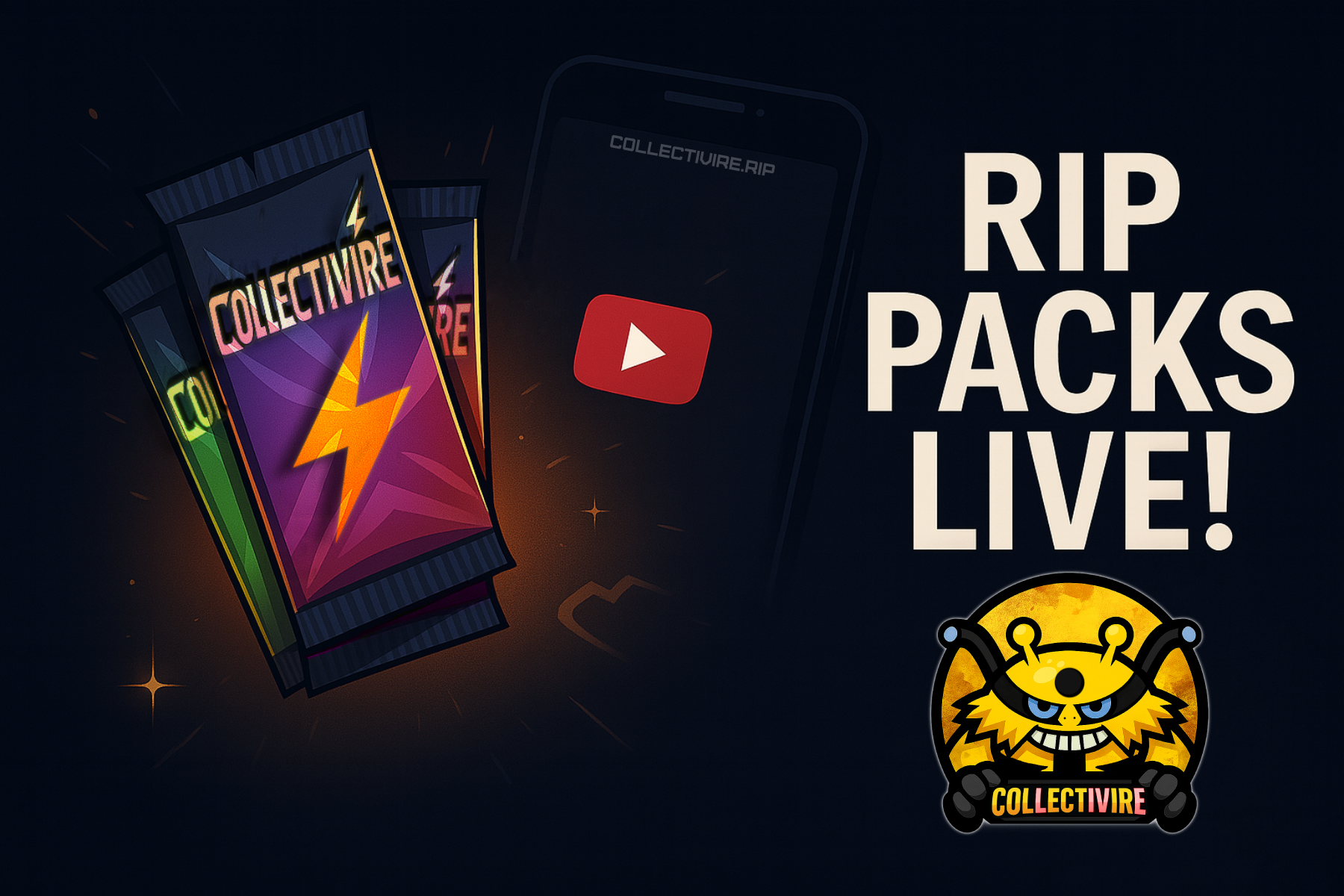 Rip Packs LIVE! Join our stream & claim your packs in real time