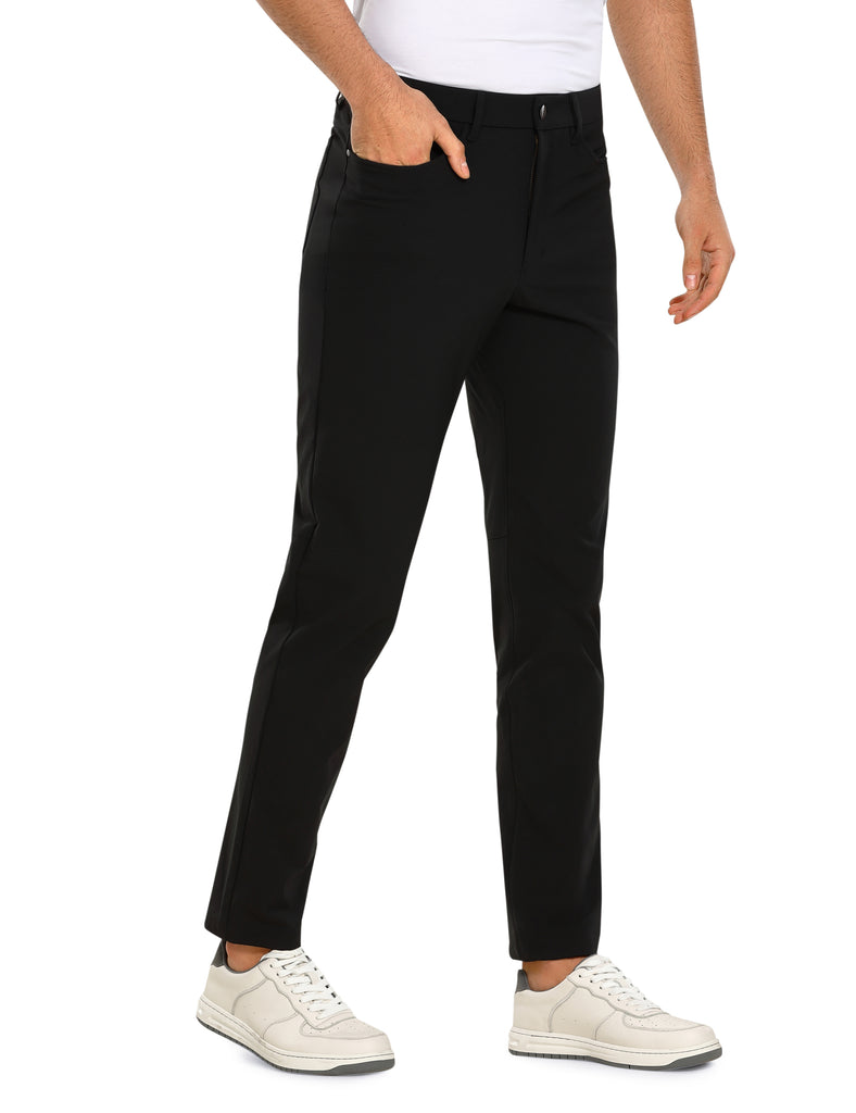 CRZ YOGA Womens High Rise Golf Pants Quick Dry Stretch Casual Straight Leg  Dress Work Pants with 5 Pockets