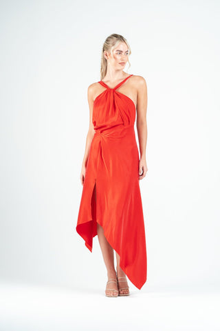 PARIS DRESS IN BURNT ORANGE – One Fell Swoop