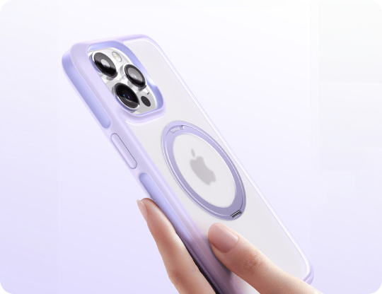 TORRAS Ostand R Fusion iPhone 15 MagSafe支架防摔手機殼 薰衣紫