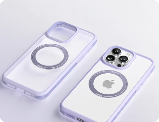 TORRAS Ostand R Fusion iPhone 15 MagSafe支架防摔手機殼 薰衣紫