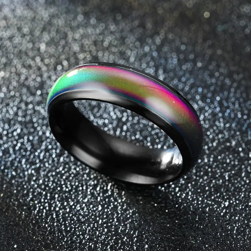 Color Changing Rings Stainless Steel Ring Mood Emotion