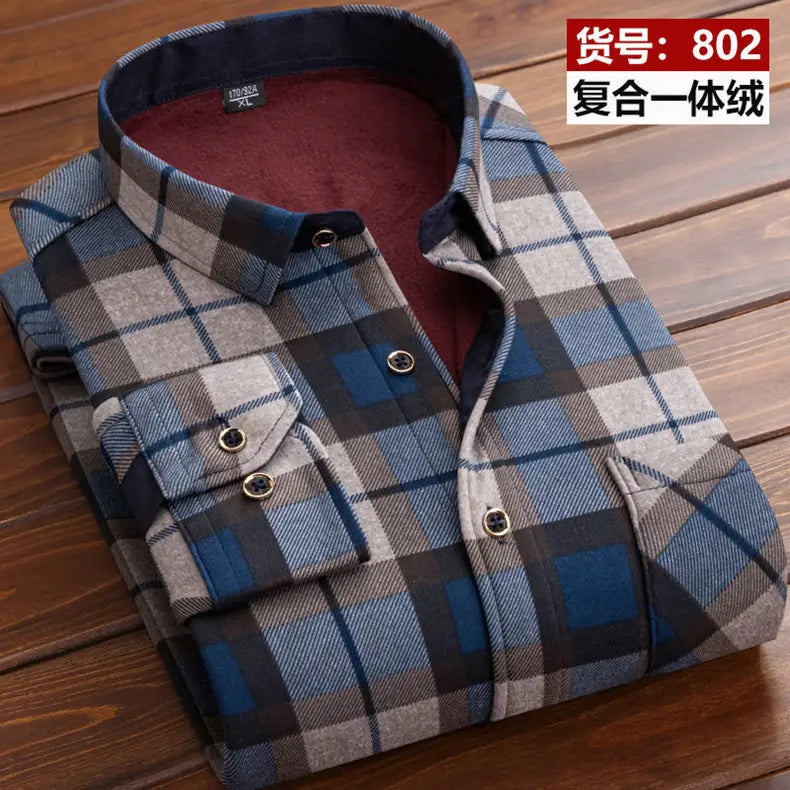 2022 winter Men’s fashion smart casual striped long Sleeve