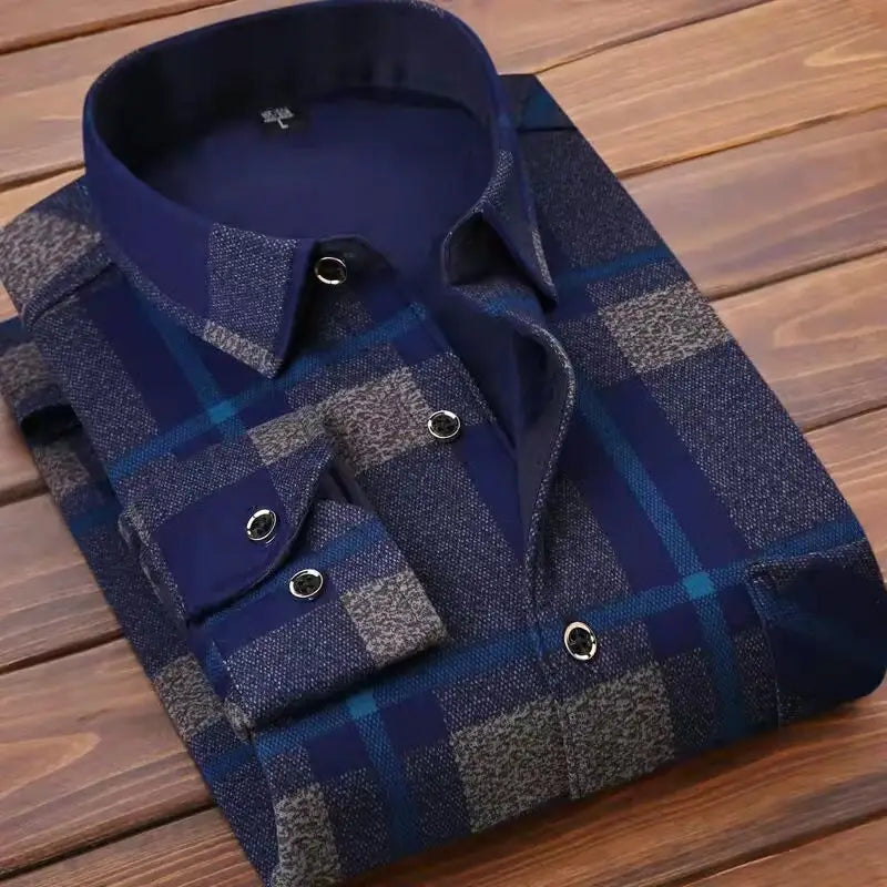 2022 invierno moda masculina elegante casual cálido manga larga