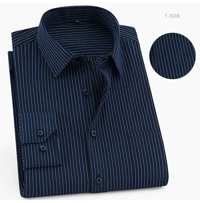 Chemise habillée classique à manches longues pour homme