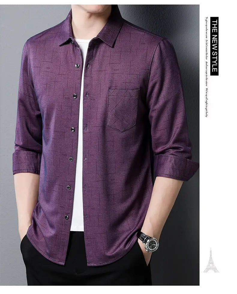 2022 new designer striped mens shirts for men clothing