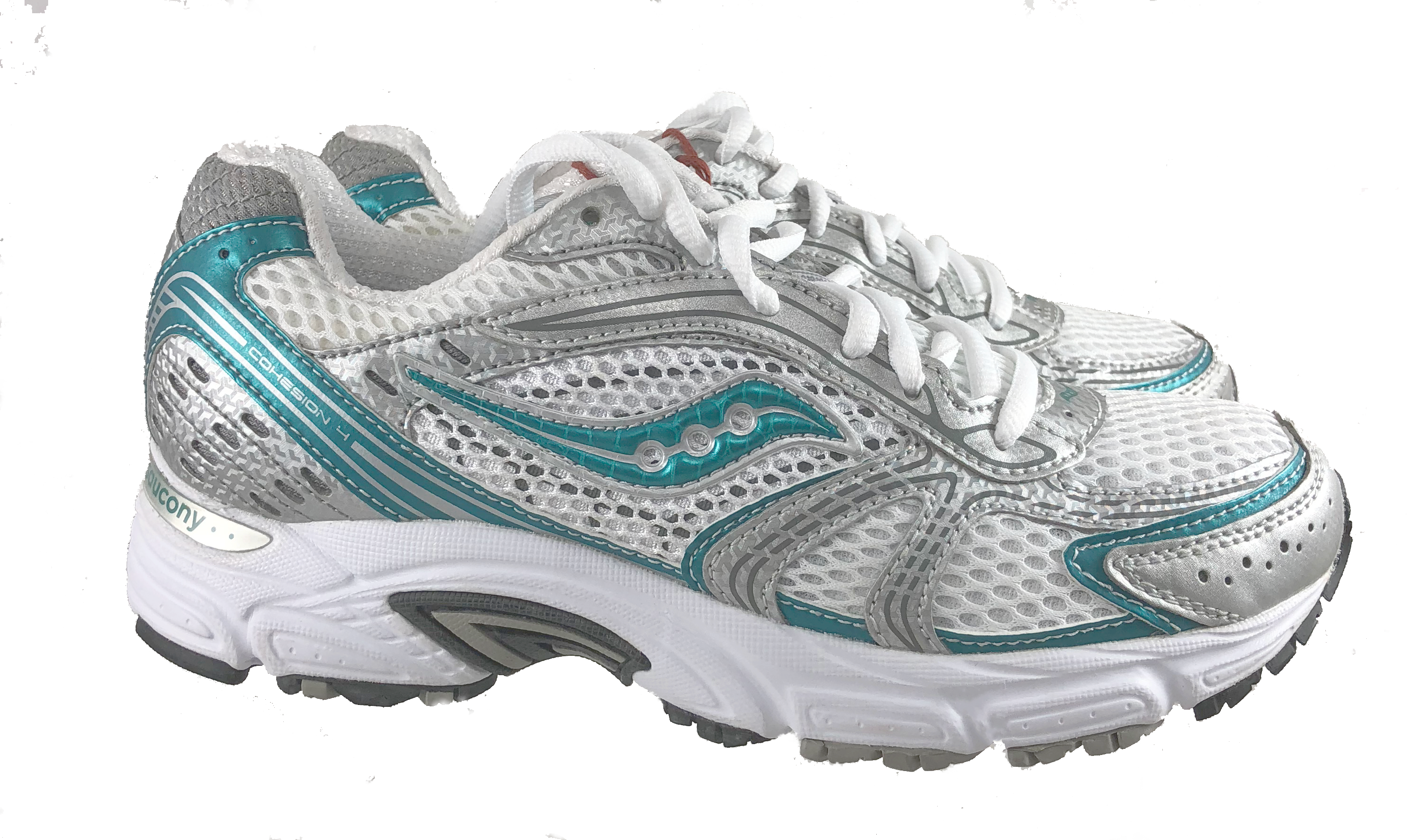 Grid Cohesion 4 -White/Silver/Aqua 