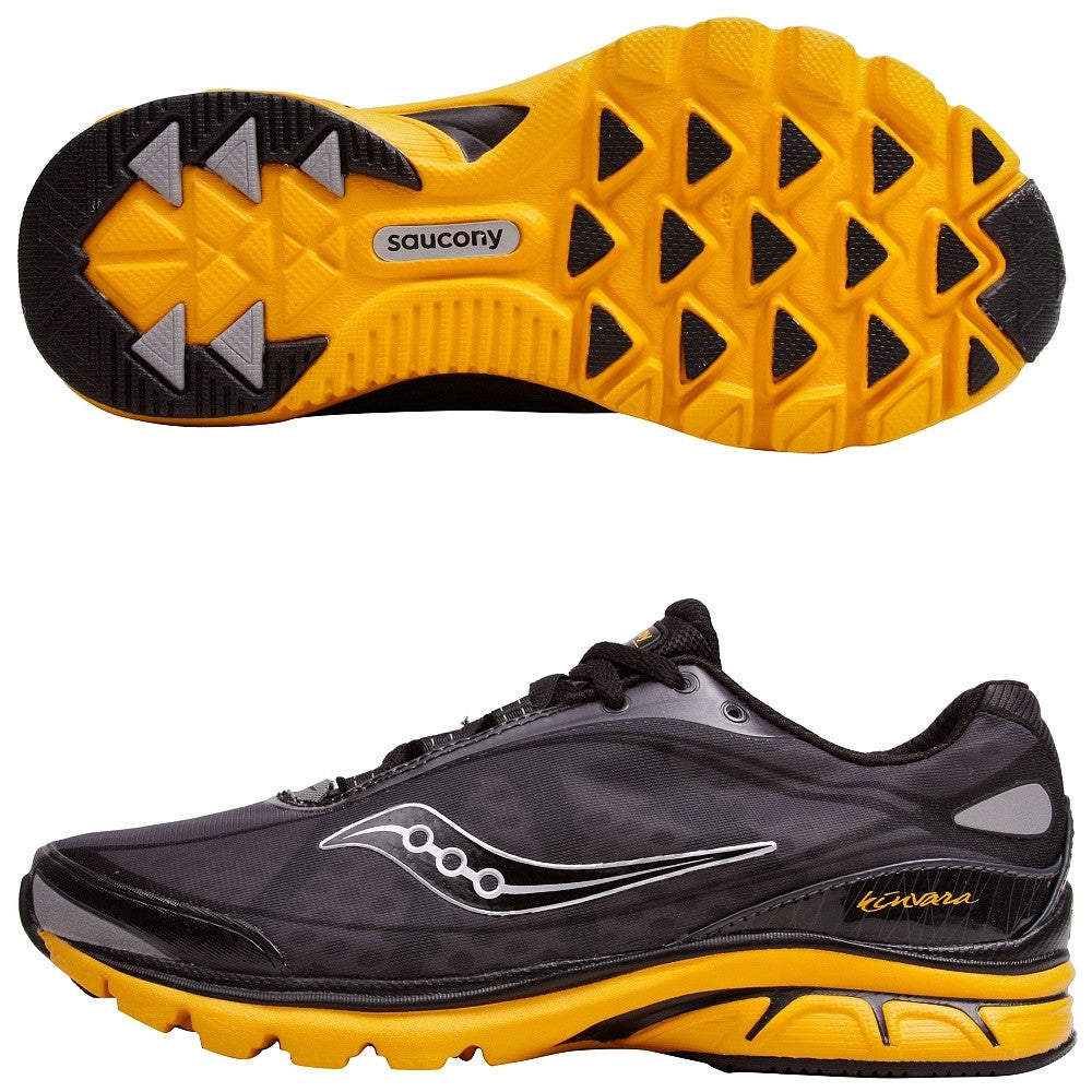 saucony black and yellow