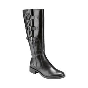 womens black buckle boots