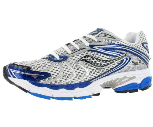 Men's Saucony Progrid Ride 3 •White/Silver/Blue• Running Shoe 