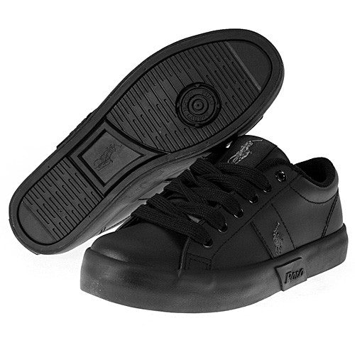 black leather runners womens