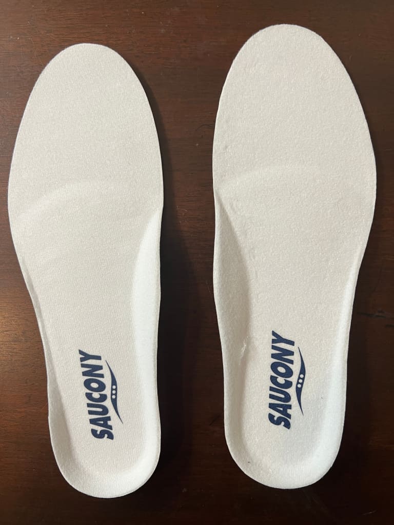 SAUCONY •PU Foam Replacement Insoles• for Men or Women- Navy Blue logo ...