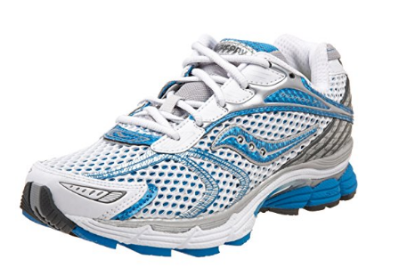 Women's Saucony ProGrid TRIUMPH 7 •White/Blue• Running Shoe -Wide 